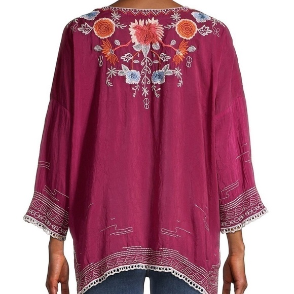 Johnny Was Hamayu Embroidered Blouse NWT - Picture 5 of 12